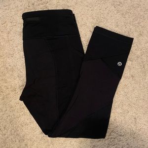 Lululemon Leggings Pace Rival Mid-Rise Crop 22”